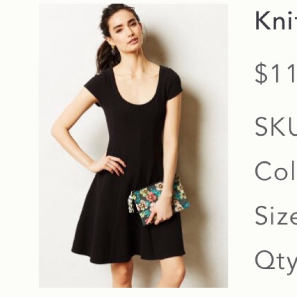 Maeve Black Dress from Anthropologie